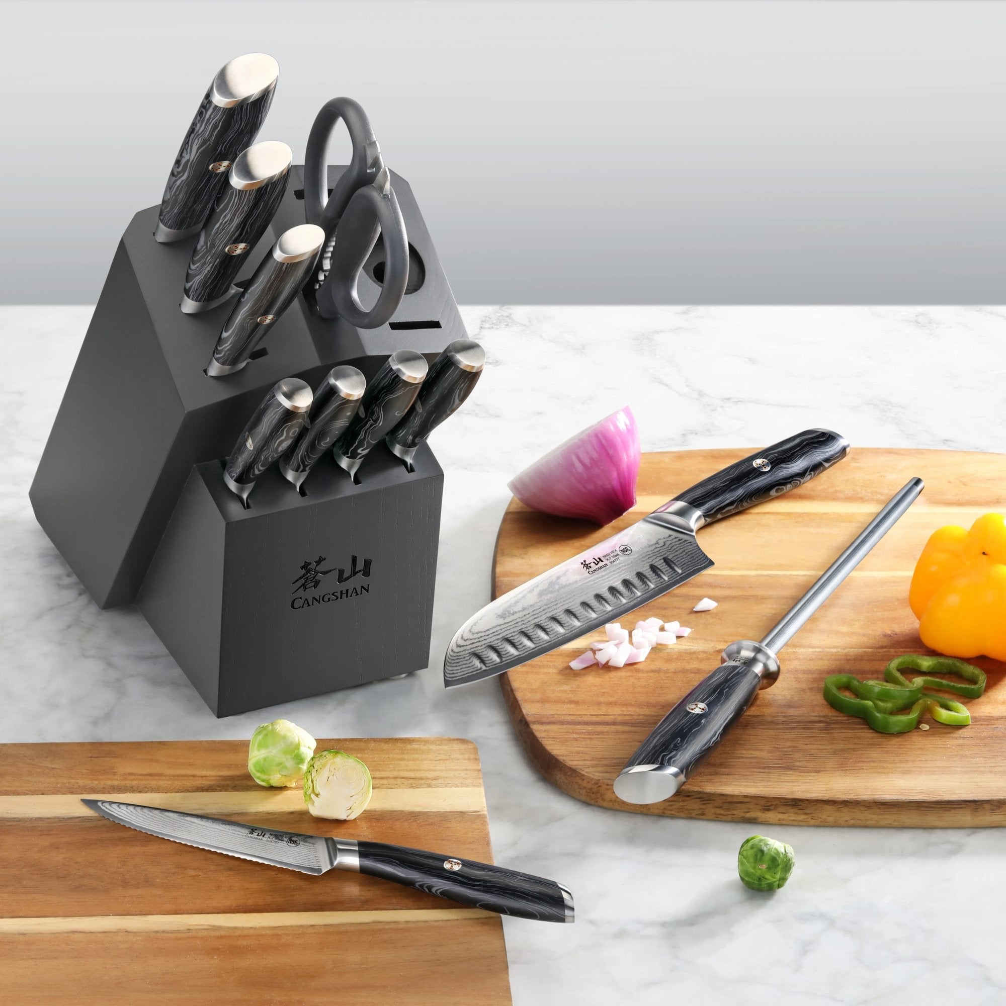 Cangshan NASU Series 12-Piece Knife Block Set