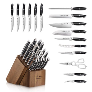 
                  
                    Load image into Gallery viewer, Cangshan Thomas Keller Signature Collection 17-Piece Knife Block Set, Forged Swedish Powder Steel
                  
                