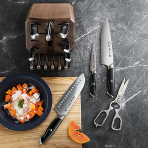 
                  
                    Load image into Gallery viewer, Cangshan Thomas Keller Signature Collection 17-Piece Knife Block Set, Forged Swedish Powder Steel
                  
                