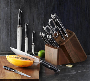 
                  
                    Load image into Gallery viewer, Cangshan Thomas Keller Signature Collection 17-Piece Knife Block Set, Forged Swedish Powder Steel
                  
                
