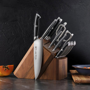 
                  
                    Load image into Gallery viewer, Cangshan Thomas Keller Signature Collection 17-Piece Knife Block Set, Forged Swedish Powder Steel
                  
                