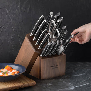 
                  
                    Load image into Gallery viewer, Cangshan Thomas Keller Signature Collection 17-Piece Knife Block Set, Forged Swedish Powder Steel
                  
                