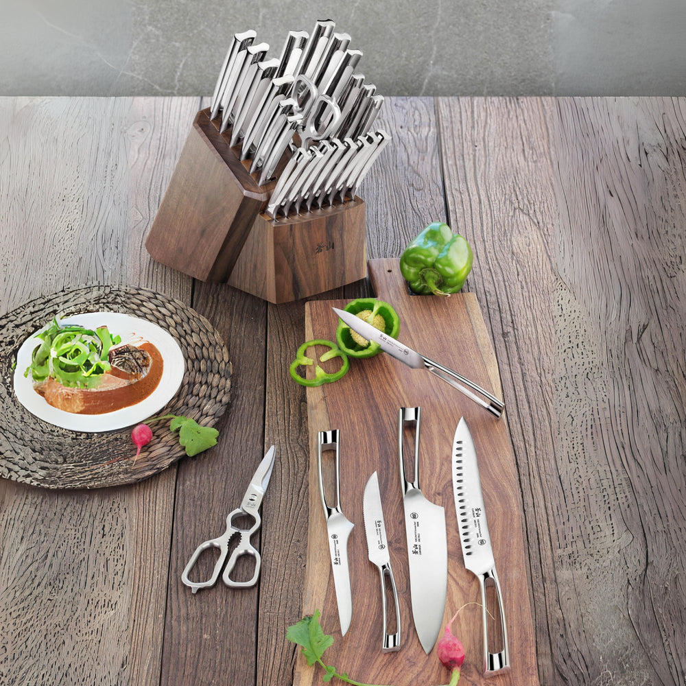 
                  
                    Load image into Gallery viewer, Cangshan N1 Series 23-Piece Knife Block Set, Forged German Steel
                  
                