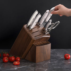 
                  
                    Load image into Gallery viewer, Cangshan Thomas Keller Signature Collection 7-Piece Knife Block Set, Forged Swedish Powder Steel
                  
                