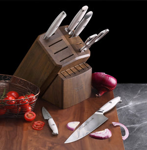 
                  
                    Load image into Gallery viewer, Cangshan Thomas Keller Signature Collection 7-Piece Knife Block Set, Forged Swedish Powder Steel
                  
                