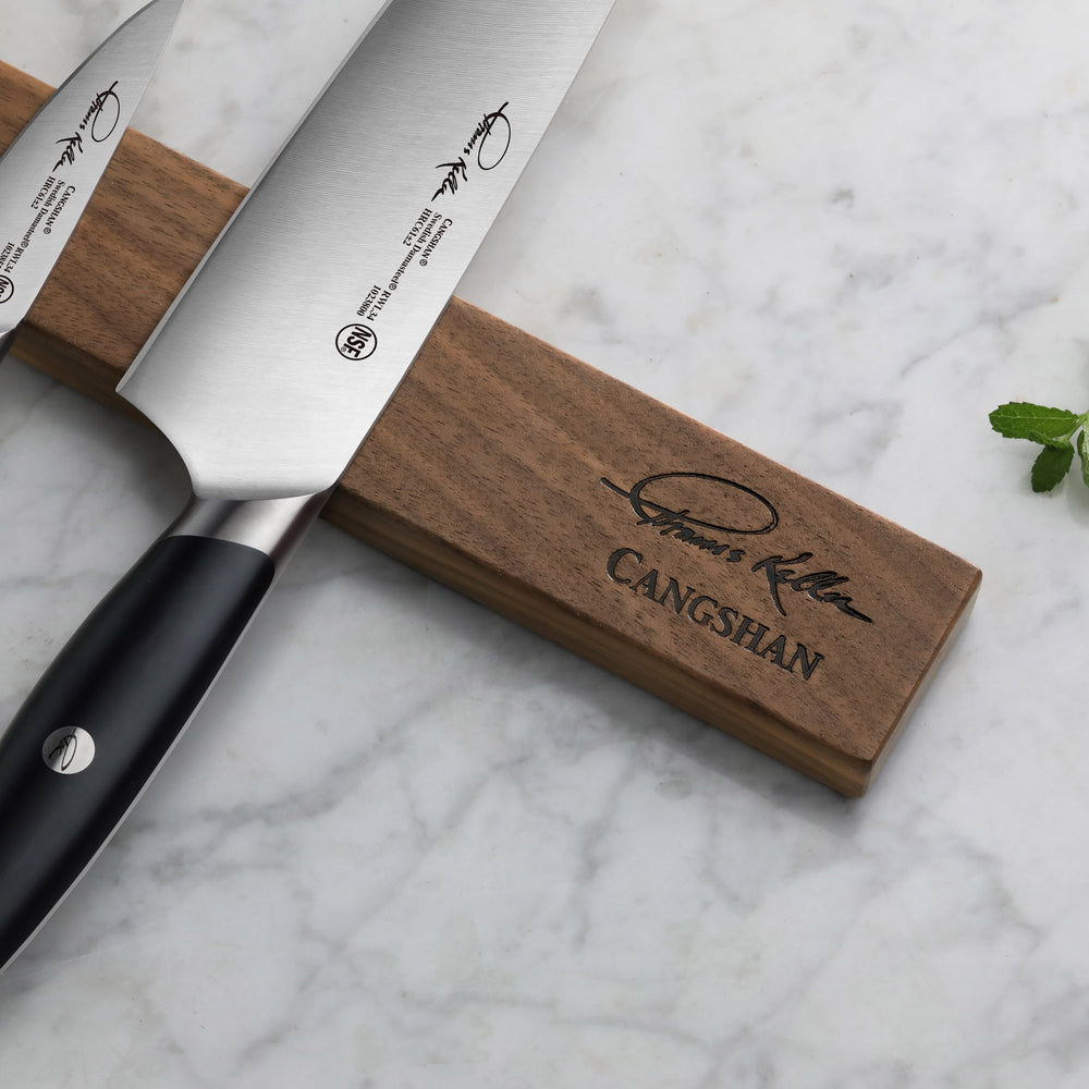 
                  
                    Load image into Gallery viewer, Cangshan Thomas Keller Signature Collection 7-Piece Magnetic Knife Bar Set, Forged Swedish Powder Steel
                  
                