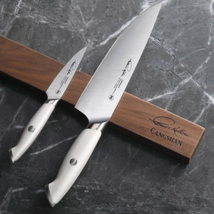 
                  
                    Load image into Gallery viewer, Cangshan Thomas Keller Signature Collection 7-Piece Magnetic Knife Bar Set, Forged Swedish Powder Steel
                  
                