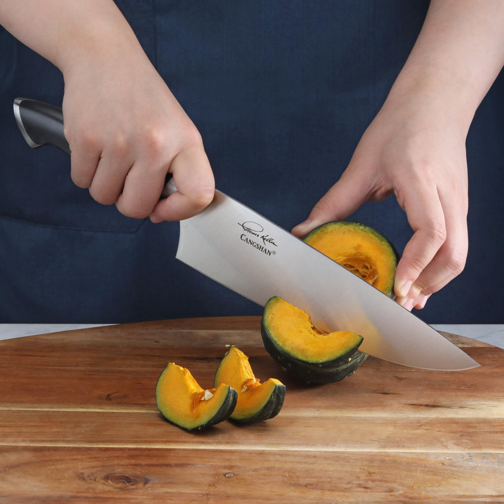 
                  
                    Load image into Gallery viewer, Cangshan Thomas Keller Signature Collection 8-inch Chef&amp;#39;s Knife, Forged Swedish Powder Steel
                  
                