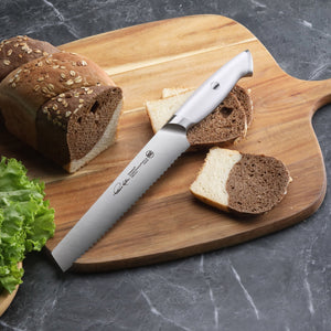 
                  
                    Load image into Gallery viewer, Canshan Thomas Keller Signature Collection 8-inch Bread Knife, Forged Swedish Powder Steel
                  
                