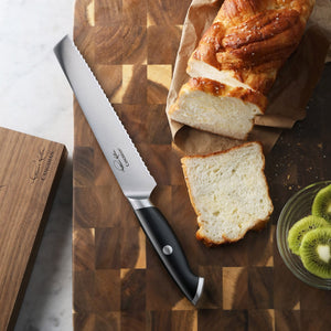 
                  
                    Load image into Gallery viewer, Canshan Thomas Keller Signature Collection 8-inch Bread Knife, Forged Swedish Powder Steel
                  
                