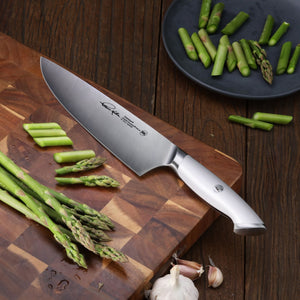 
                  
                    Load image into Gallery viewer, Cangshan Thomas Keller Signature Collection 8-inch Chef&amp;#39;s Knife, Forged Swedish Powder Steel
                  
                