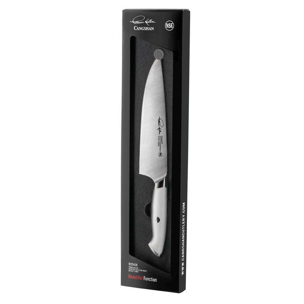 
                  
                    Load image into Gallery viewer, Cangshan Thomas Keller Signature Collection 8-inch Chef&amp;#39;s Knife, Forged Swedish Powder Steel
                  
                