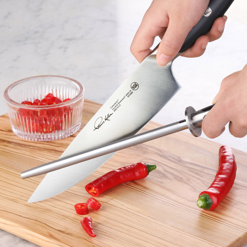 
                  
                    Load image into Gallery viewer, Cangshan Thomas Keller Signature Collection 8-inch Honing Steel
                  
                