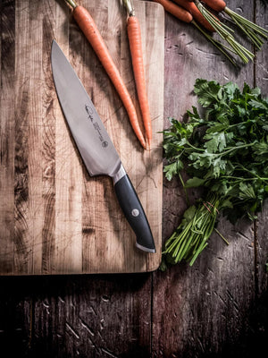 
                  
                    Load image into Gallery viewer, Cangshan Thomas Keller Signature Collection 8-inch Chef&amp;#39;s Knife, Forged Swedish Powder Steel
                  
                
