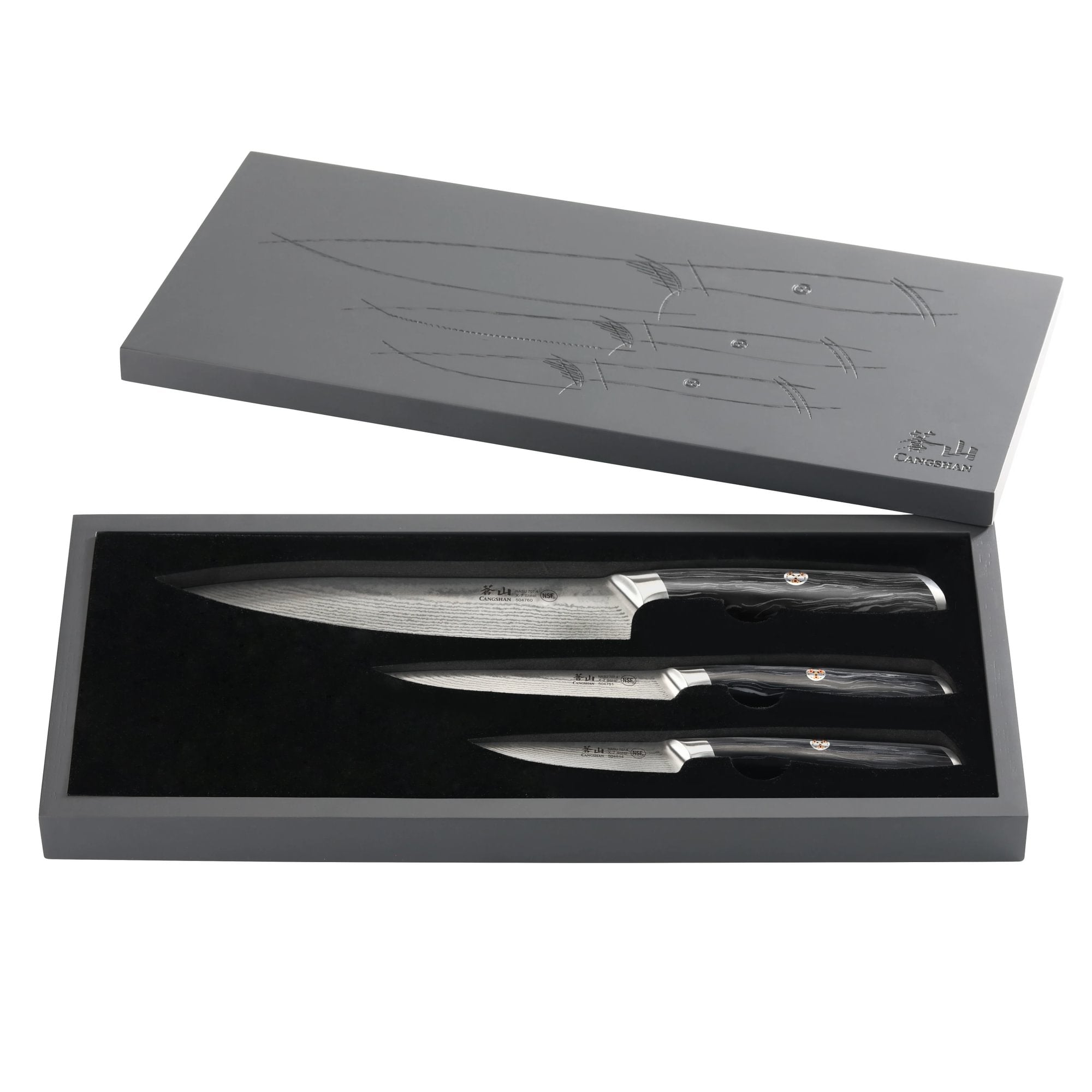 Cangshan NASU Series 3-Piece Starter Set with Wood Box