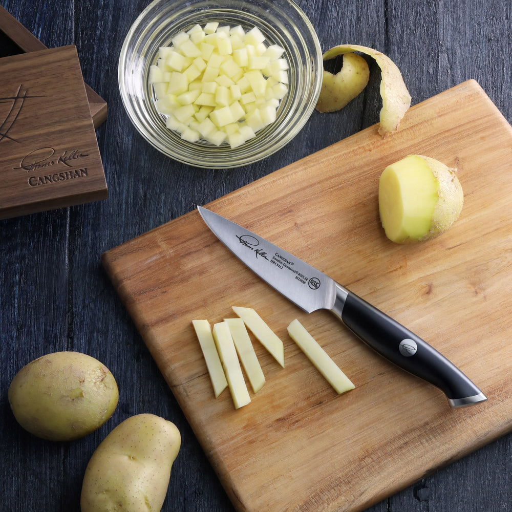 
                  
                    Load image into Gallery viewer, Cangshan Thomas Keller Signature Collection 3.5-inch Paring Knife, Forged Swedish Powder Steel
                  
                