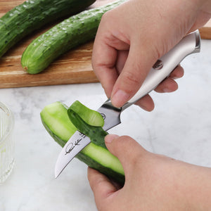 
                  
                    Load image into Gallery viewer, Cangshan Thomas Keller Signature Collection 2.75-inch Peeling Knife, Forged Swedish Powder Steel
                  
                