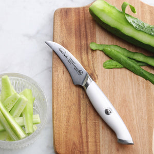
                  
                    Load image into Gallery viewer, Cangshan Thomas Keller Signature Collection 2.75-inch Peeling Knife, Forged Swedish Powder Steel
                  
                