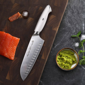 
                  
                    Load image into Gallery viewer, Cangshan Thomas Keller Signature Collection 7-inch Santoku Knife, Forged Swedish Powder Steel
                  
                