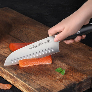 
                  
                    Load image into Gallery viewer, Cangshan Thomas Keller Signature Collection 7-inch Santoku Knife, Forged Swedish Powder Steel
                  
                