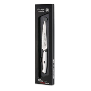 
                  
                    Load image into Gallery viewer, Cangshan Thomas Keller Signature Collection 5-inch Serrated Utility Knife, Forged Swedish Powder Steel
                  
                