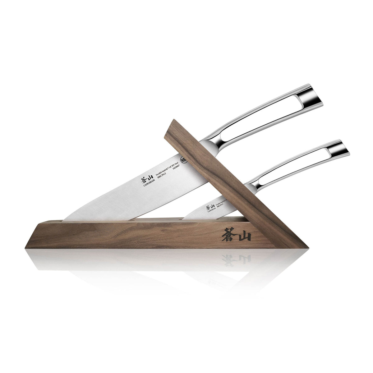 Cangshan TN1 Series 3-Piece TAI Knife Block Set, Forged Swedish Steel