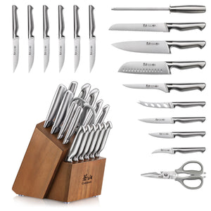 Cangshan SANFORD Series 17-Piece Knife Block Set, Forged German Steel
