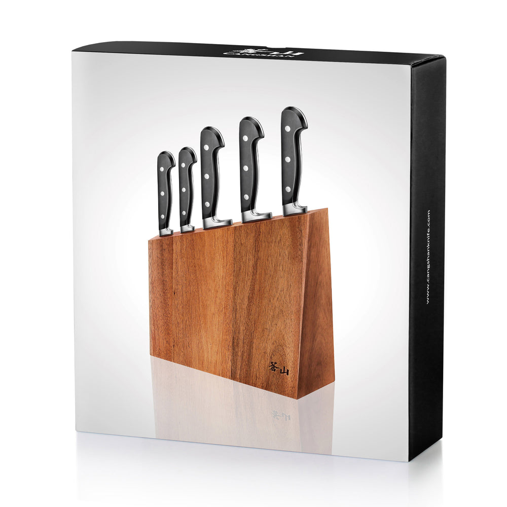 
                  
                    Load image into Gallery viewer, Cangshan V2 Series 6-Piece Mountain Knife Block Set, Forged German Steel
                  
                